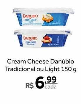 Verdemar Supermercado Cream Cheese Danúbio Tradicional Ou Light oferta