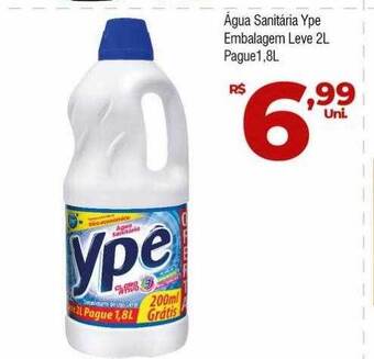 Brasão Supermercados água Sanitária Ype Embalagem oferta