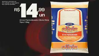 Brasão Supermercados Arroz Parboilizado Olivia Rice Tipo 1 oferta