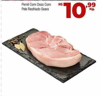 Brasão Supermercados Pernil Com Osso Com Pele Resfriado Seara oferta
