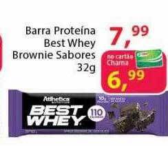 Chama Supermercados Barra Proteína Best Whey Brownie Sabores oferta