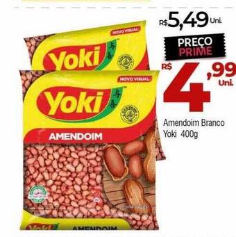 Brasão Supermercados Amendoim Branco Yoki oferta