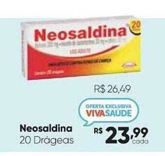 Drogaria São Paulo Neosaldina 20 Drágeas oferta