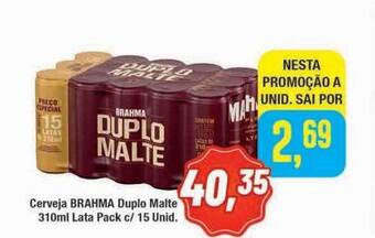 Cerveja Brahma Duplo Malte Lata Pack C- 15