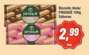 Rede Economia Biscoito Wafer Piraquê Sabores oferta