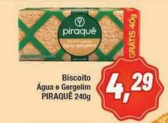 Rede Economia Biscoito água E Gergelim Piraquê oferta