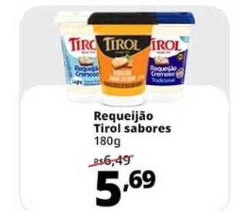 Supermercados Baklizi Requeijão Tirol Sabores oferta