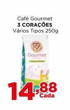 Supermercados Mundial Café Gourmet 3 Corações Varios Tipos oferta