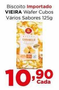 Supermercados Mundial Biscoito Importado Vieira Wafer Cubos Varios Sabores oferta