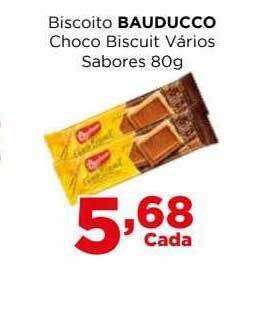 Supermercados Mundial Biscoito Bauducco Choco Biscuit Varios Sabores oferta