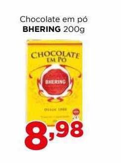 Supermercados Mundial Chocolate Em Pó Bhering oferta