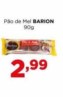 Supermercados Mundial Pão De Mel Barion oferta