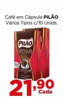 Supermercados Mundial Café Em Cápsula Pilão Varios Tipos oferta