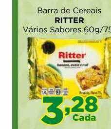 Supermercados Mundial Barra De Cereais Ritter Varios Sabores oferta