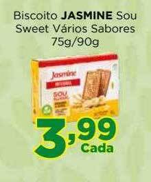 Supermercados Mundial Biscoito Jasmine Sou Sweet Varios Sabores oferta