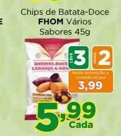 Supermercados Mundial Chips De Batata-doce Fhom Varios Sabores oferta