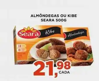 Supermercados Mundial Almôndegas Ou Kibe Seara oferta