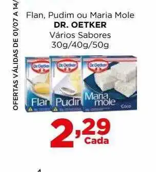 Flan Pudim Ou Maria Mole Dr. Oetker Varios Sabores
