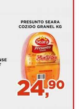 Supermercados Mundial Presunto Seara Cozido Granel Kg oferta