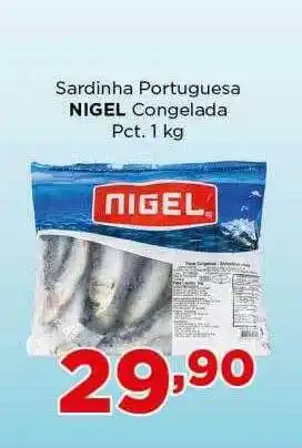 Supermercados Mundial Sardinha Portuguesa Nigel Congelada oferta