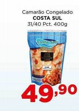 Supermercados Mundial Camarão Congelado Costa Sul oferta