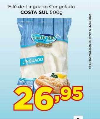 Filé De Linguado Congelado Costa Sul