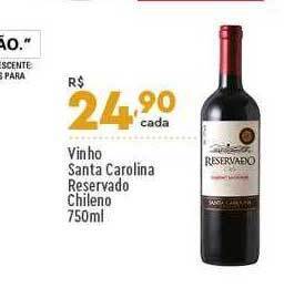 Supper Rissul Vinho Santa Carolina Reservado Chileno oferta