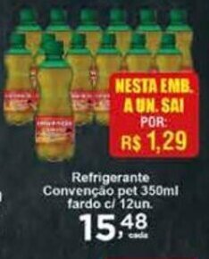 Rossi Supermercado Refrigerante Convencao pet 350ml fardo c/12un oferta