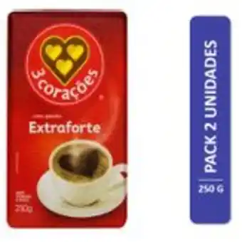 Sam's Club Café torrado e moído a vácuo extraforte 3 corações pack com 2 unidades 250g cada oferta
