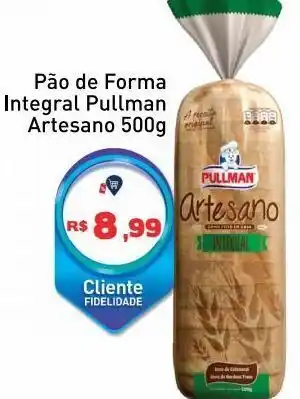Pão de forma integral pullman artesano 500g