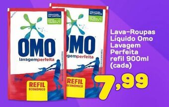 Lava-roupas líquido omo lavagem perfeita 900ml