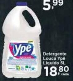 Rossi Supermercado Detergente Louca Ypel Liquido 5L oferta