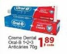 Rossi Supermercado Creme Dental Oral B 123 Anticaries 70g oferta