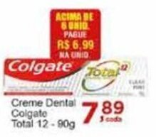 Rossi Supermercado Creme Dental Colgate Total 12 90g oferta