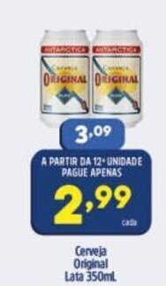 Arena Atacado Cerveja Original Lata 350ml oferta