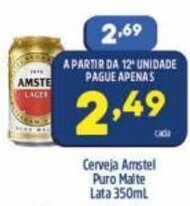Arena Atacado Cerveja Amstel Puro Malte Lata 350ml oferta