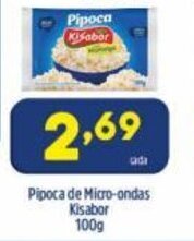 Arena Atacado Pipoca de Micro Ondas Kisabor 100g oferta