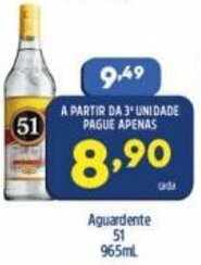 Arena Atacado Aguardente 51 965ml oferta