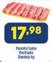 Arena Atacado Panceta suina Resfriada bandeja 1kg oferta