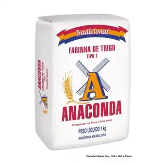 Farinha de trigo anaconda tradicional pacote 1kg