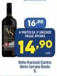 Arena Atacado Vinho Nacional Quintvs Vento Serrano Bordo 1L oferta