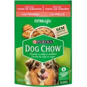 Ração dog chow adultos frango sachê 100g
