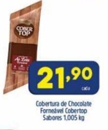 Arena Atacado Cobertura de Chocolate Forneavel Cobertop Sabores 1.005kg oferta