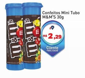 Tonin Superatacado Confeitos mini tubo m&m's 30g oferta