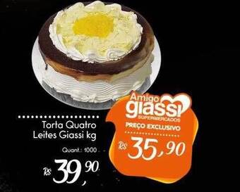 Torta Quatro Leites Giassi Kg