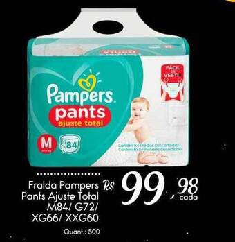 Giassi Supermercados Fralda Pampers Pants Ajuste Total oferta