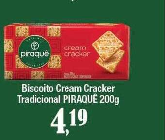 Supermercados Unidos Biscoito Cream Cracker Tradicional Piraquê oferta