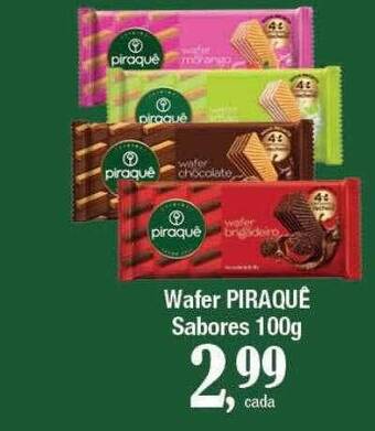 Supermercados Unidos Wafer Piraquê Sabores oferta