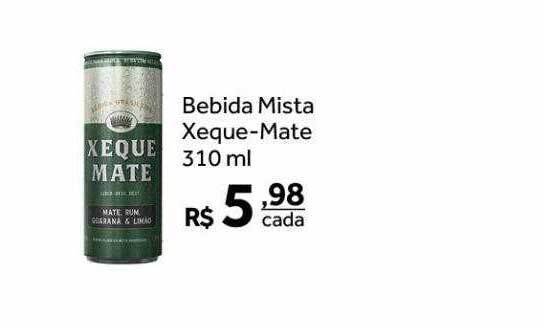 Bebida Mista Xeque-mate oferta na Verdemar Supermercado