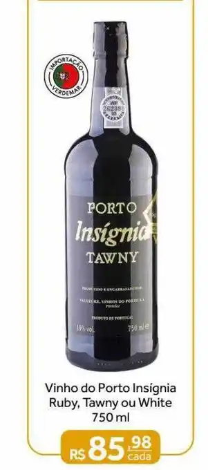 Verdemar Supermercado Vinho Do Porto Insignia Ruby Tawny Ou White oferta